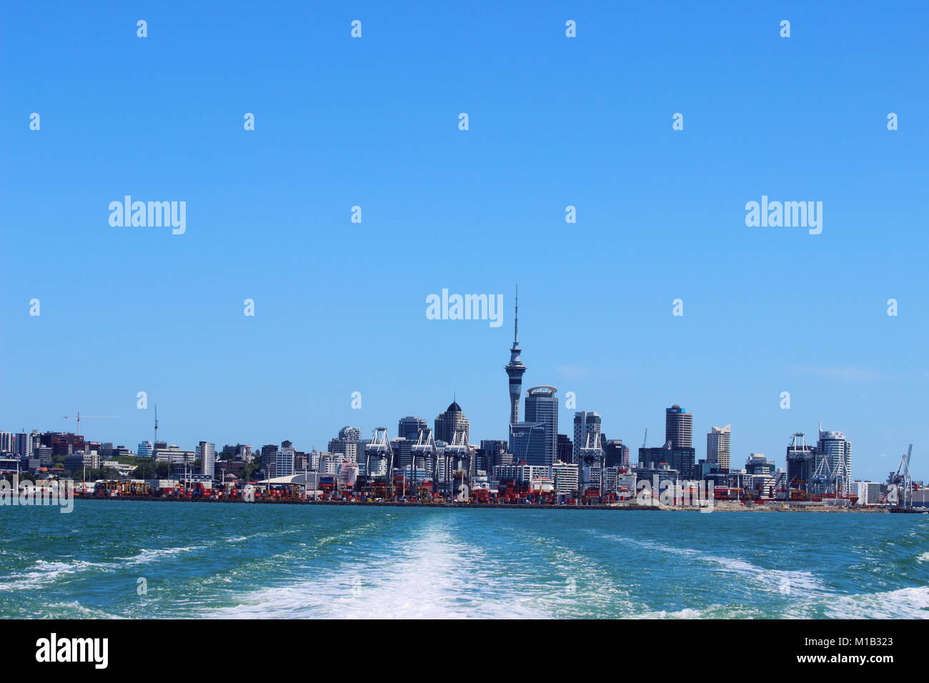 Skyline von Auckland, Neuseeland Stockfoto