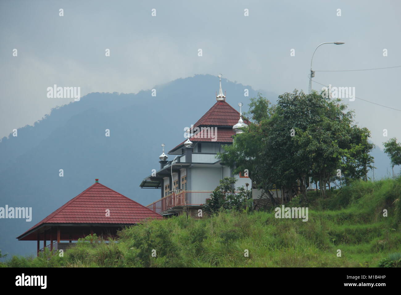 Mountain Area in Pacet, Kertasari, Bandung, Indonesien, Südostasien, Asien. Stockfoto
