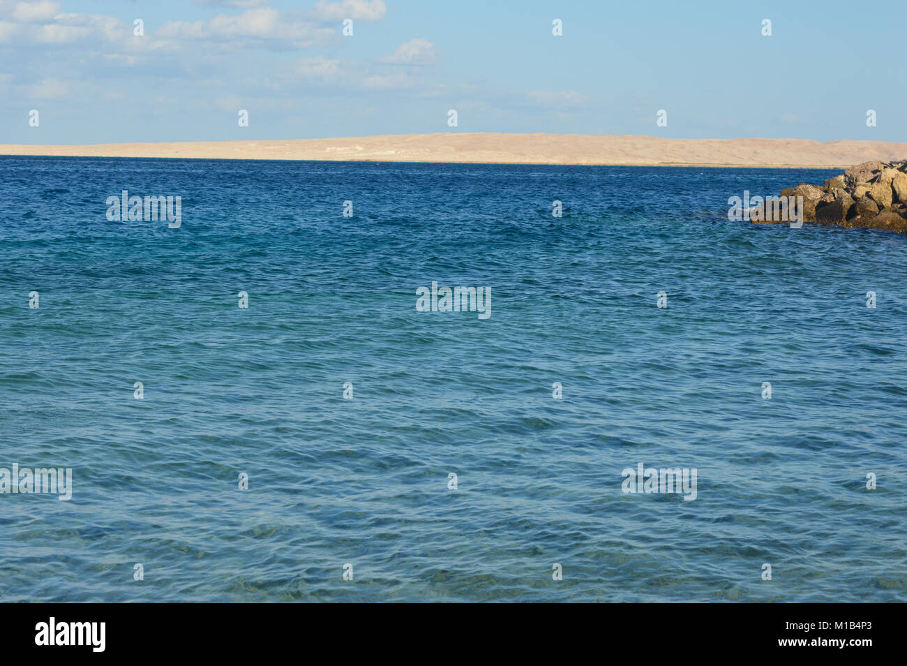 Himmel und Meer Natur Hintergrund aus Hurghada, Ägypten Stockfoto