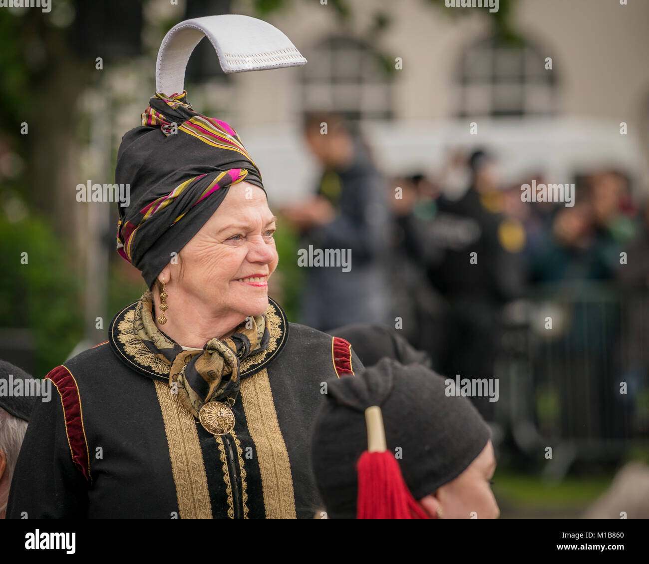 Isländische traditionelle Costume-Summer Feier, Independence Day, Reykjavik, Island Stockfoto