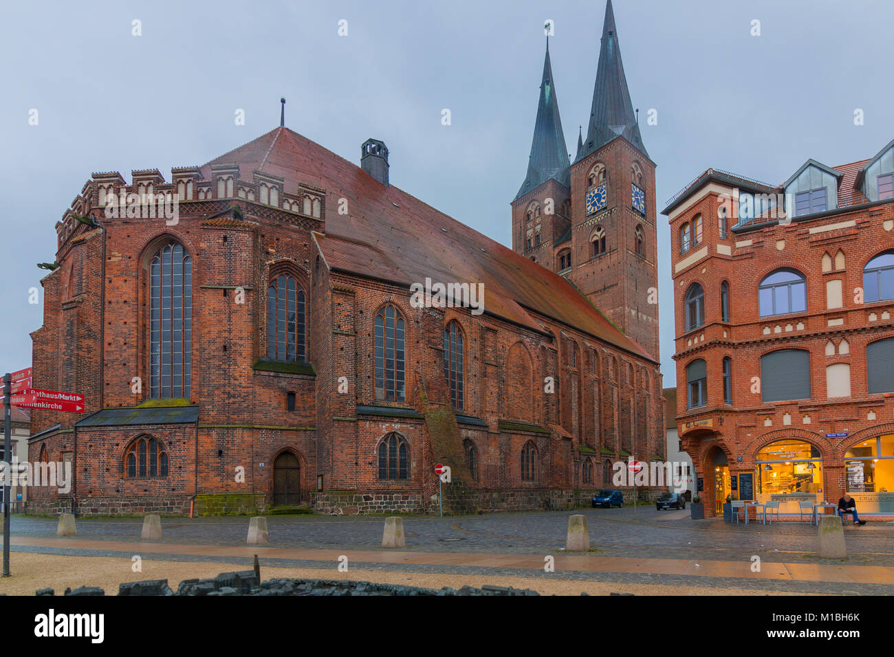 Die Kirche St. Marien in Stendal, Deutschland Stockfoto