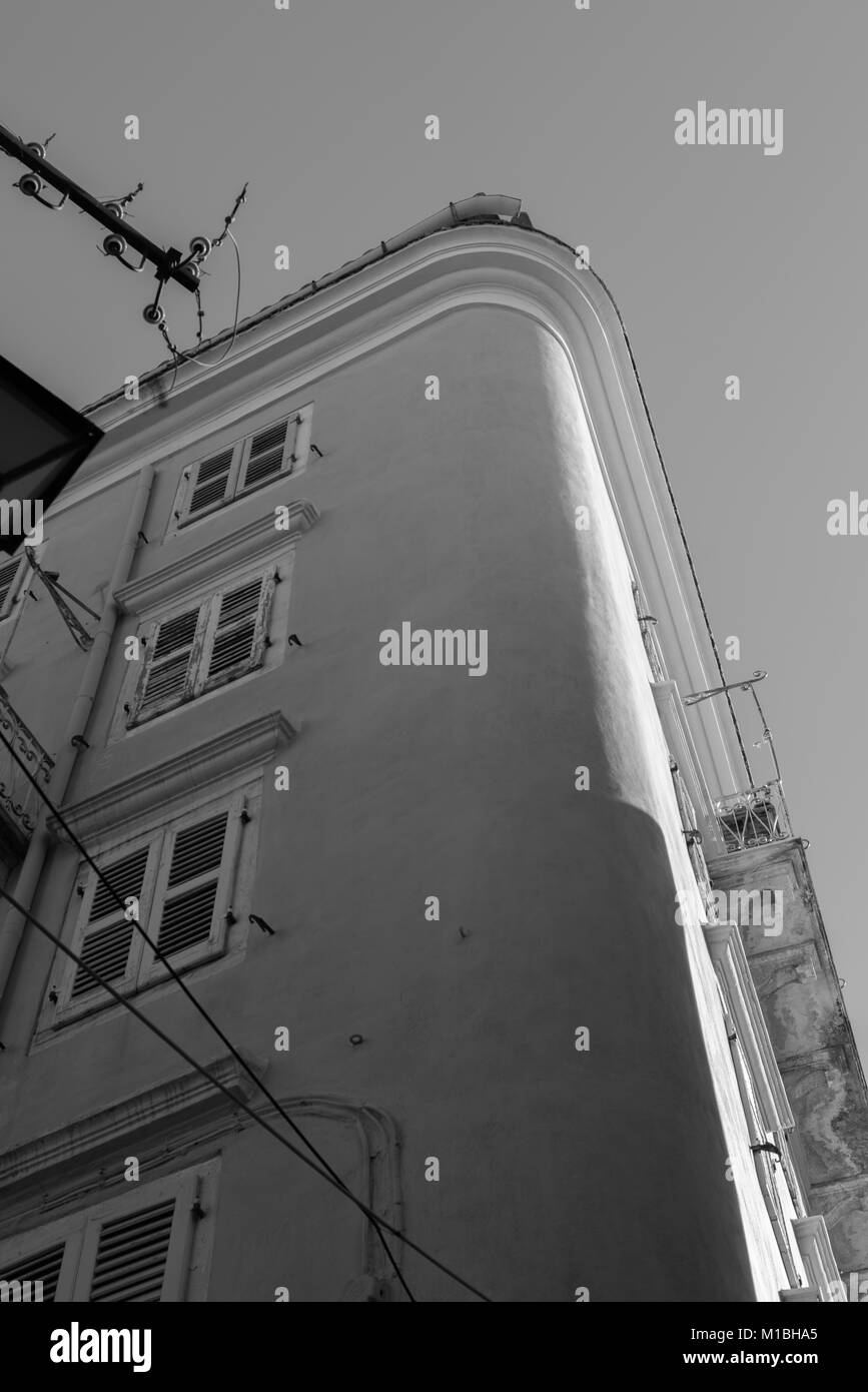 An der Ecke Stockfoto