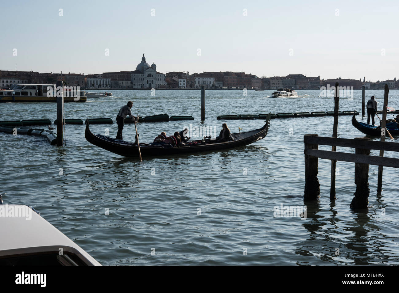 Chiesa del Santissimo Redentore, Canale della Giudecca, Venedig, Italien Stockfoto