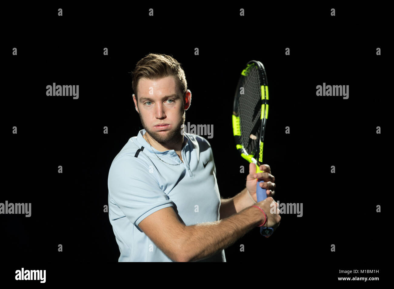 Tennis Player Jack Socke an die Rolex Paris Meister an der Accord Hotel Arena in Paris 2017/11/05 Stockfoto