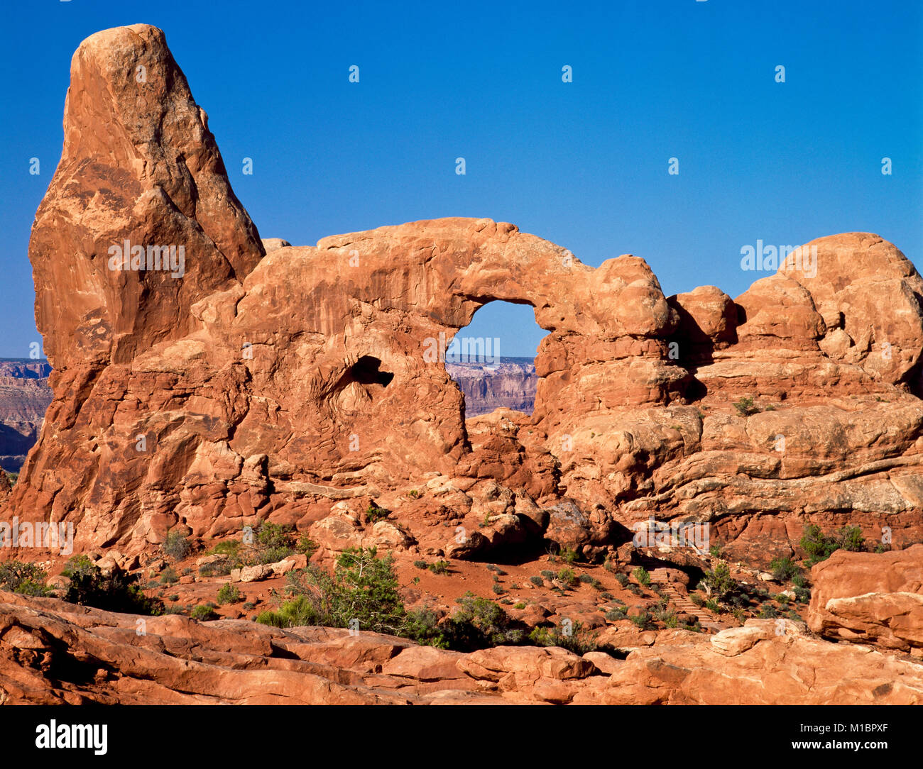 Turret Arch im Arches National Park, Utah Stockfoto
