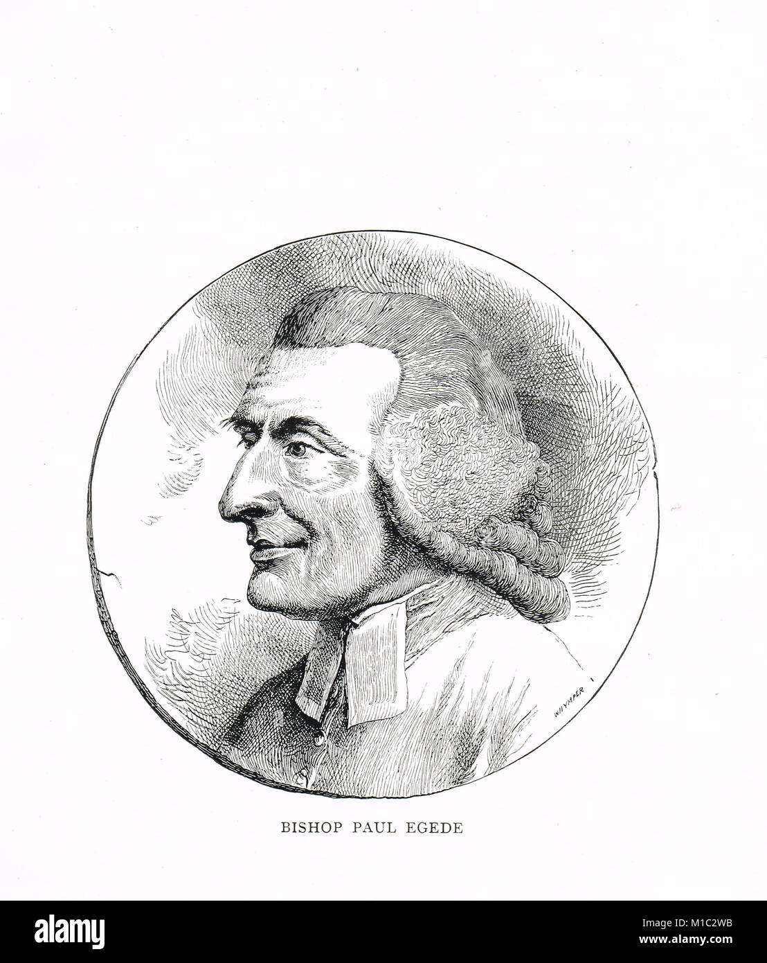 Paul Egede, Bischof von Grönland von 1779 Stockfoto