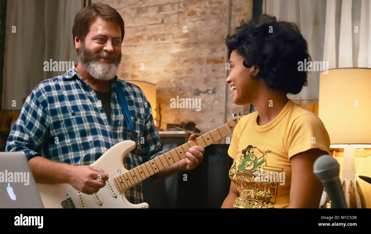 Herzen schlagen LAUT 2018 Brennen späteren Produktionen Film mit Nick Offerman und Kiersey Clemens Stockfoto