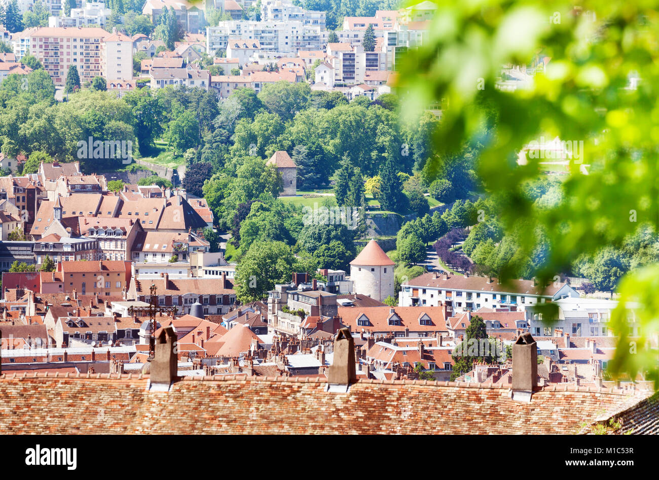 Schöne Stadtbild von Besancon im Sommer, Frankreich, Europa Stockfoto