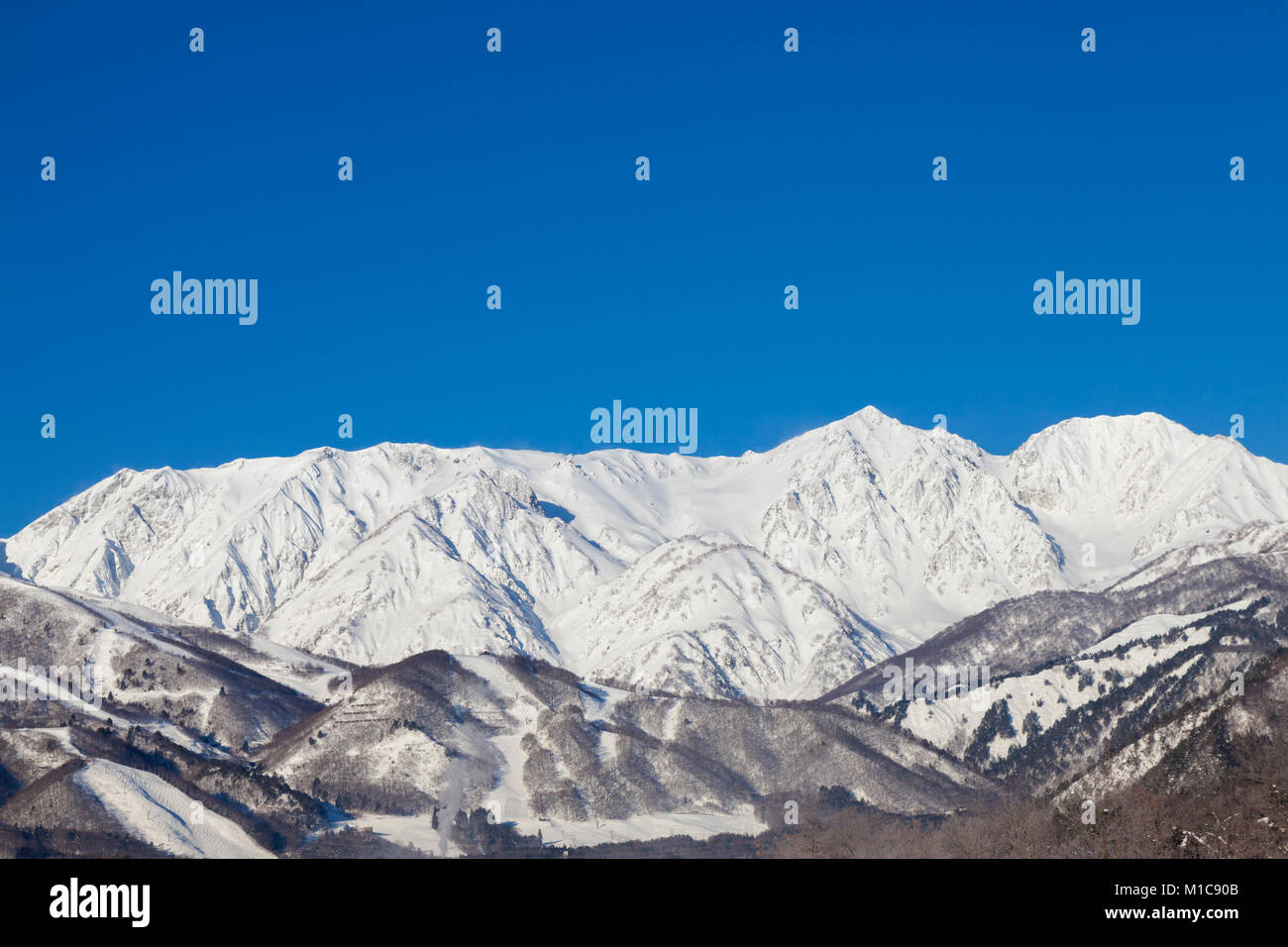 Hakuba Gebirge, Präfektur Nagano, Japan Stockfoto