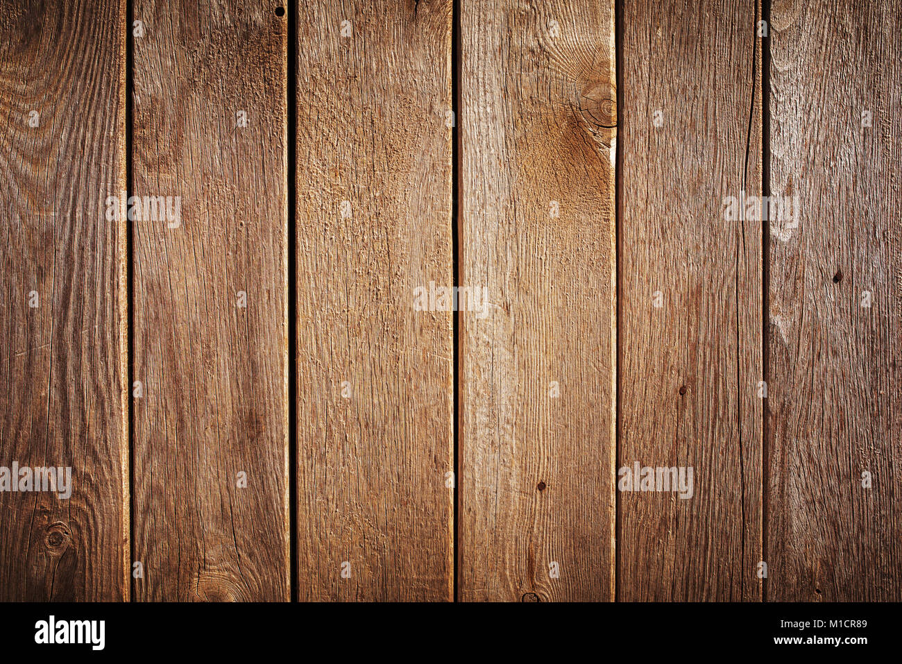 Holz braun im Alter von plank Textur, vintage Hintergrund Stockfoto