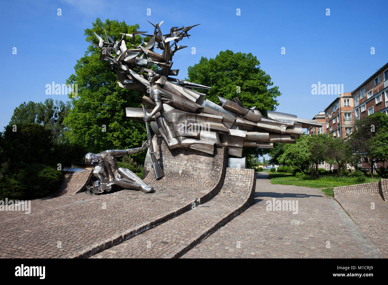 Denkmal für die Verteidiger der Polnischen Post in Danzig in Polen Stockfoto