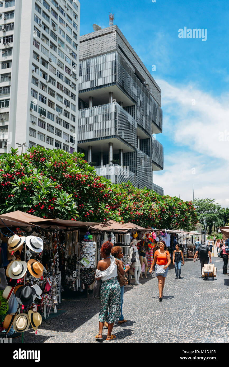 Markt in der Innenstadt von Rio de Janeiro, Brasilien Stockfoto