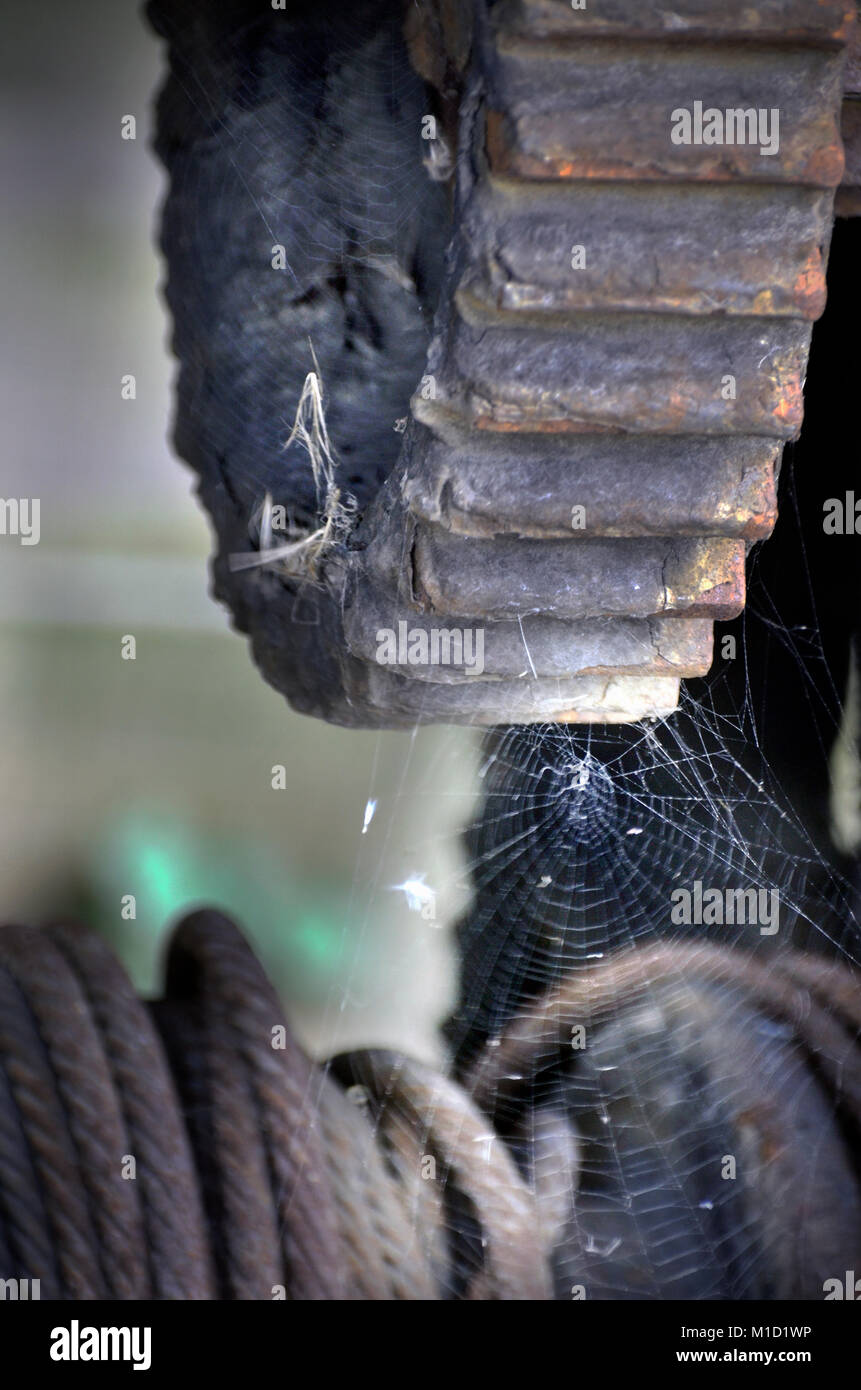 Stillgelegte fishermans Winde dunwich Suffolk england Stockfoto