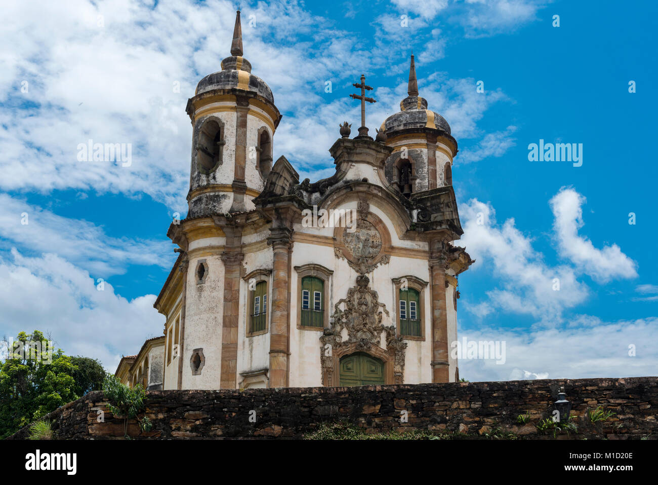 Kirche in Ouro Preto, Minas Gerais, Brasilien Stockfoto