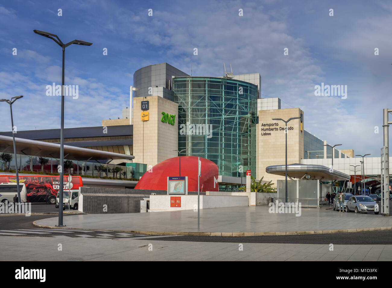 Der internationale Flughafen, Lissabon, Portugal, Internationaler Flughafen, Lissabon Stockfoto