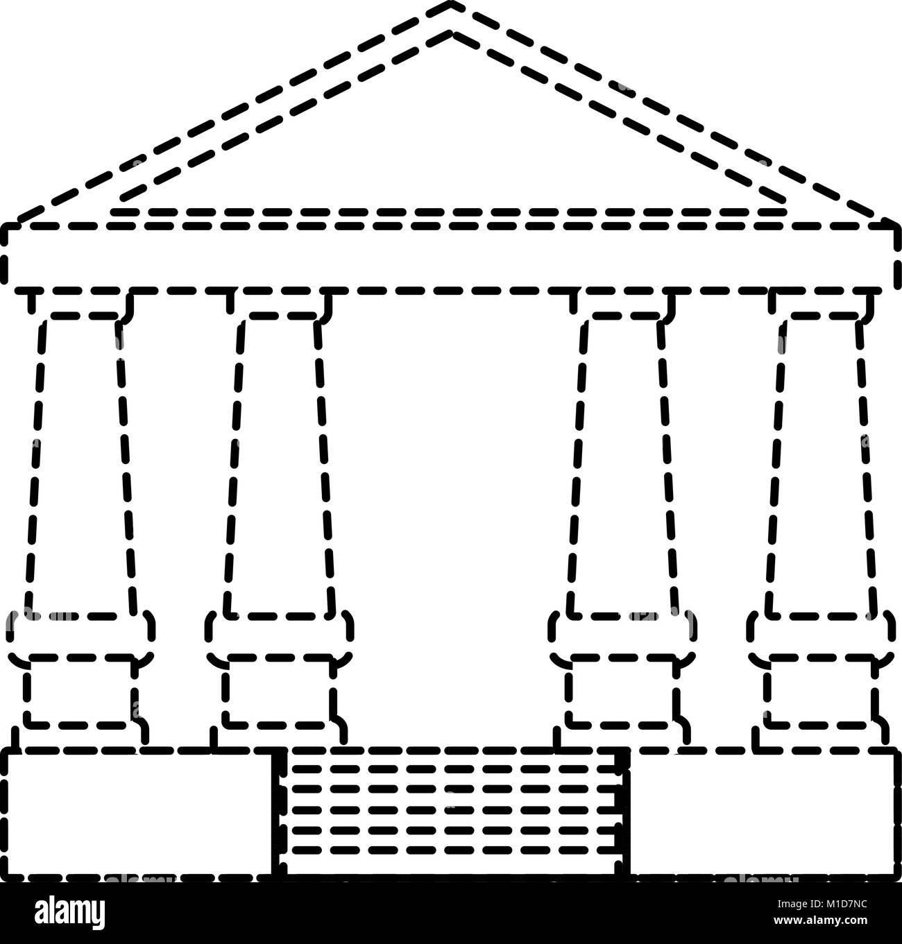 Griechische Gebäude design Stock Vektor