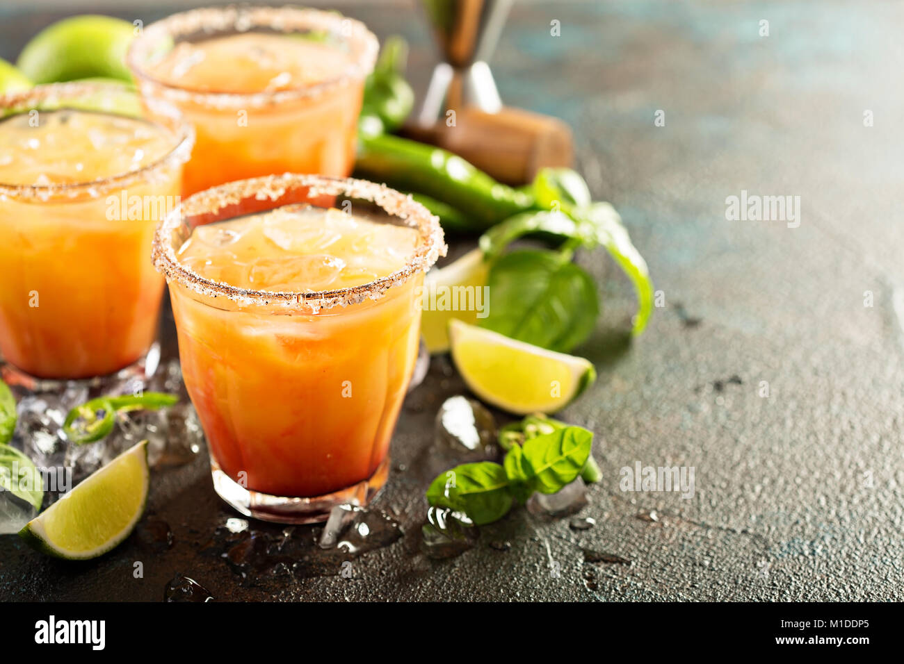 Tequila Sunrise Margarita Stockfoto