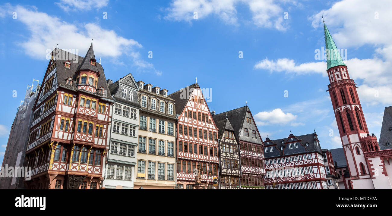 Historische Römer bauten Frankfurt Deutschland Stockfoto