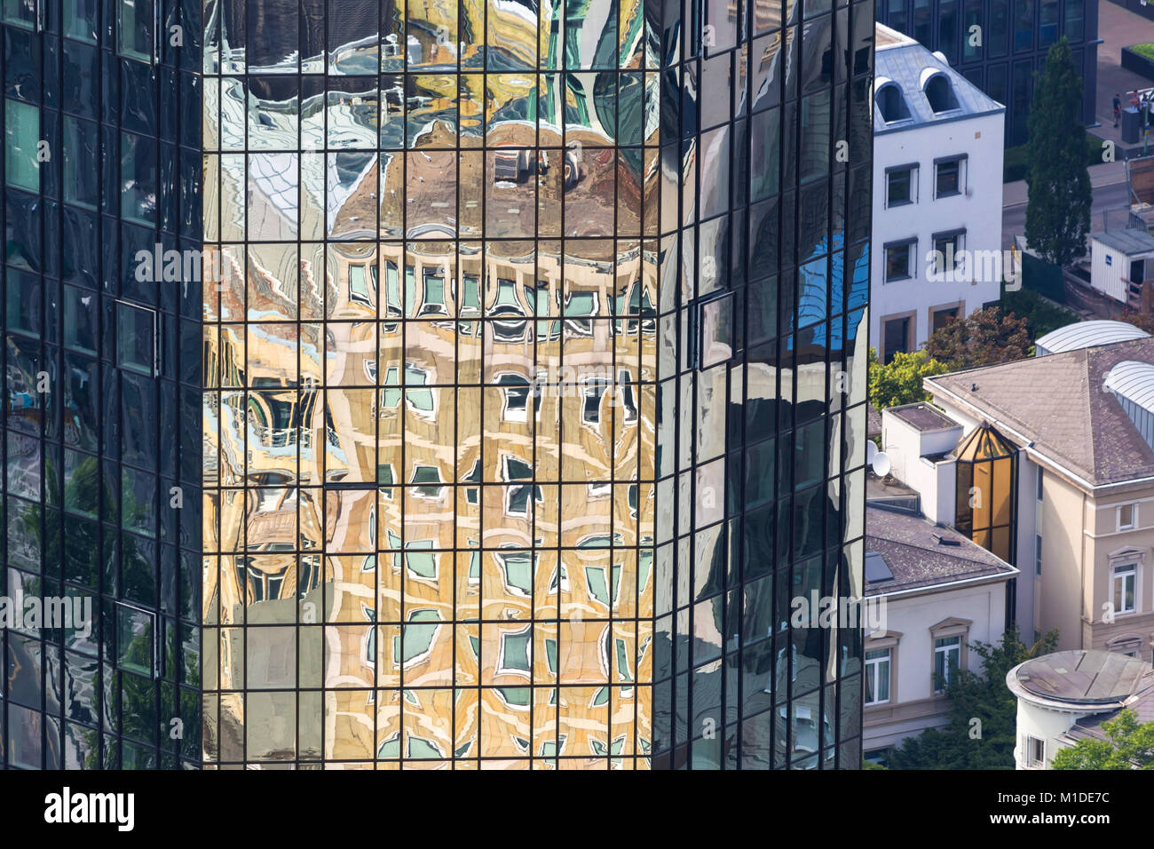 Frankfurt Deutschland windows Reflexion Stockfoto