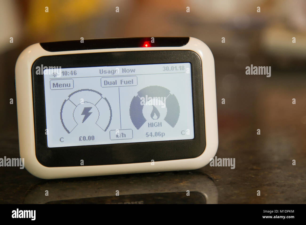 Smart Meter monitor Stockfoto
