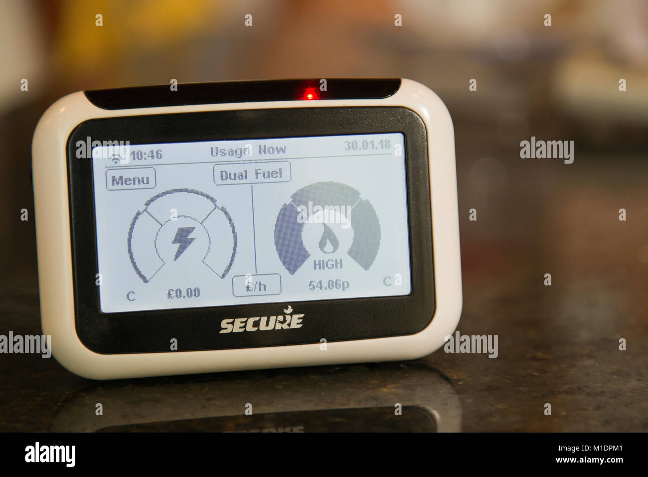 Smart Meter monitor Stockfoto