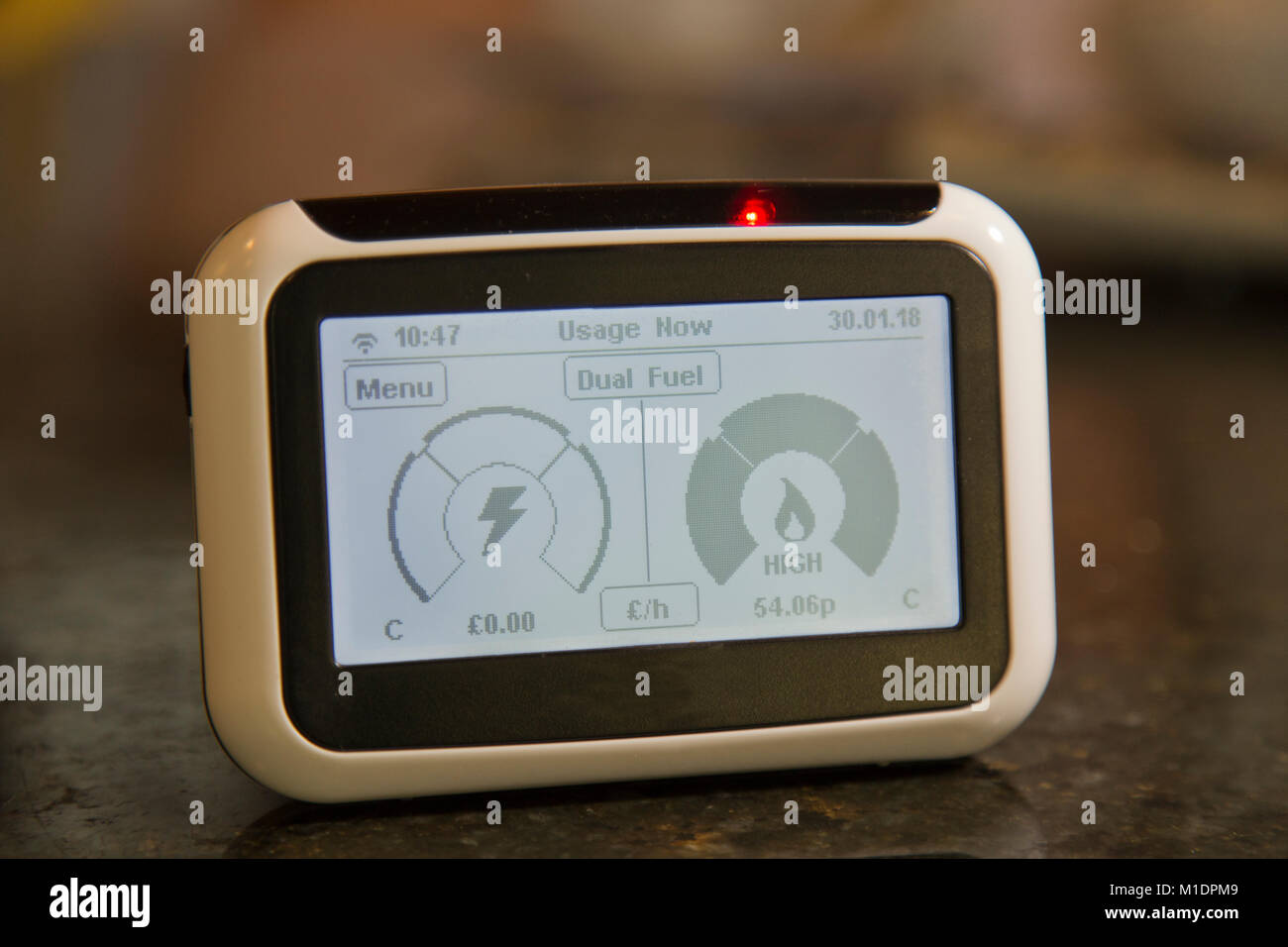Smart Meter monitor Stockfoto