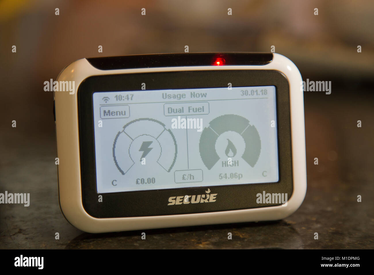 Smart Meter monitor Stockfoto