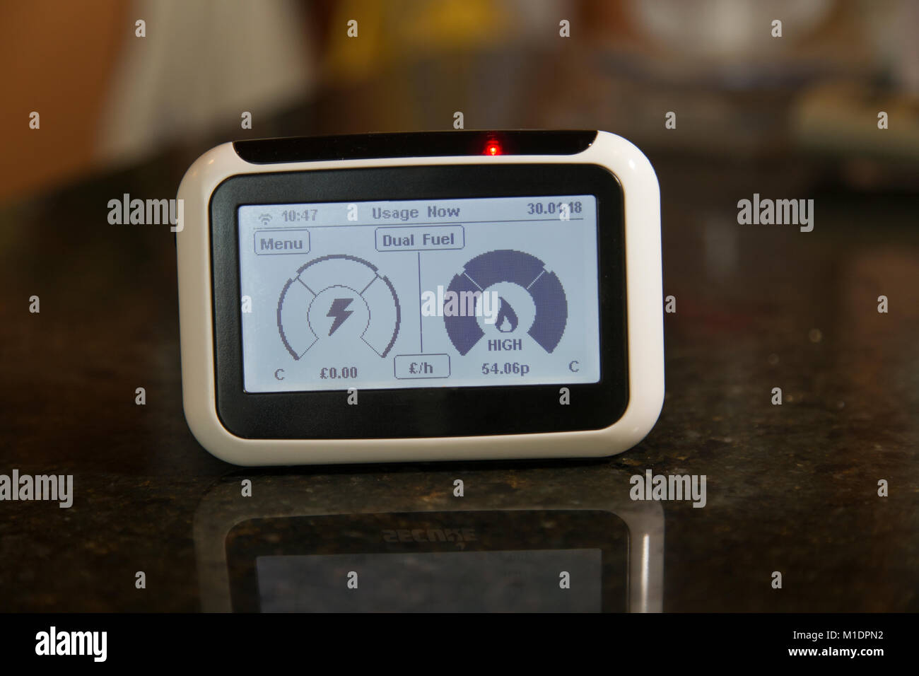 Smart Meter monitor Stockfoto