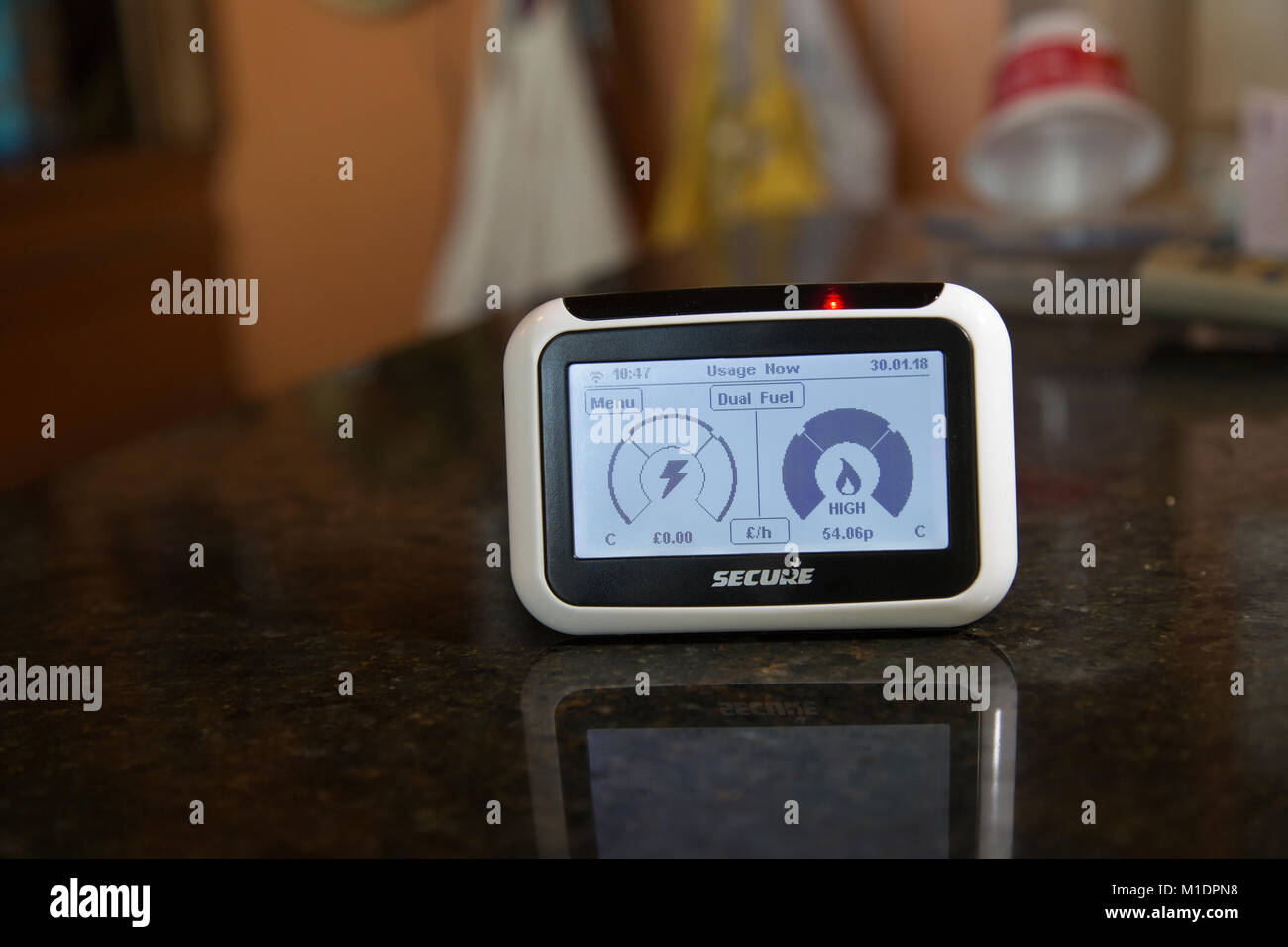 Smart Meter monitor Stockfoto