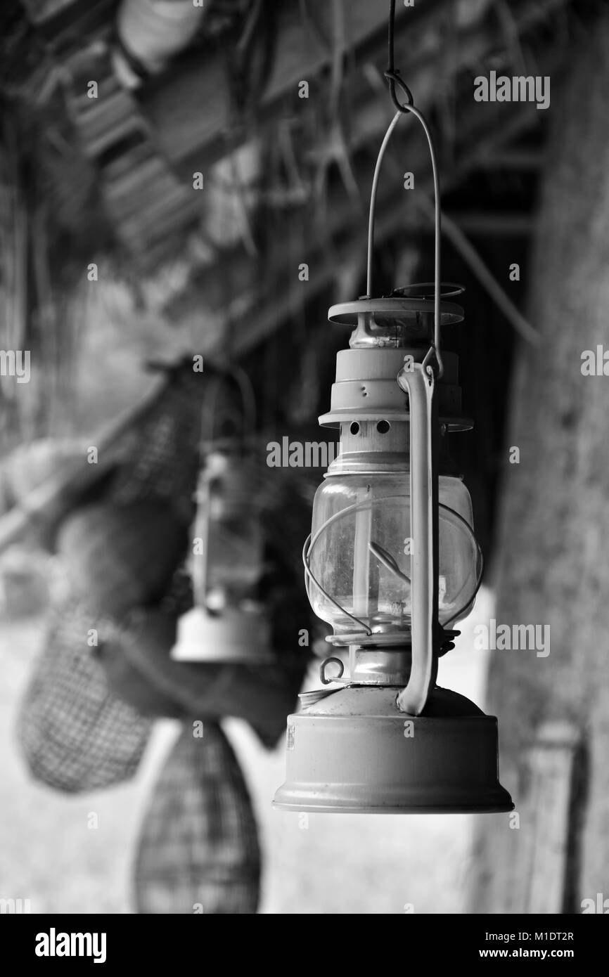 Traditionelle vietnamesische Gas Lampe Laterne Stockfoto