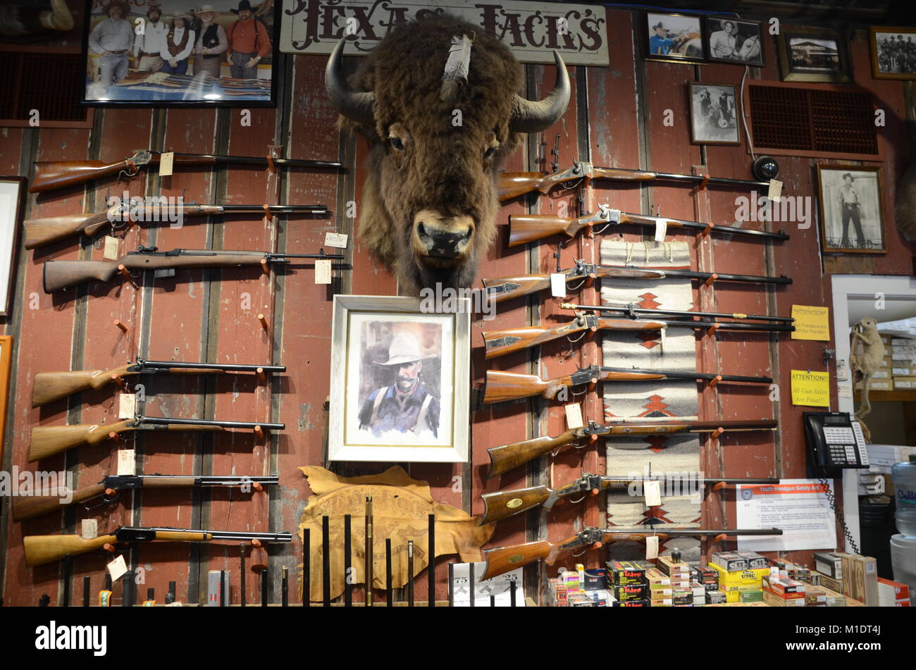 Texas jacks Western Wear store Fredericksburg, Texas Stockfotografie