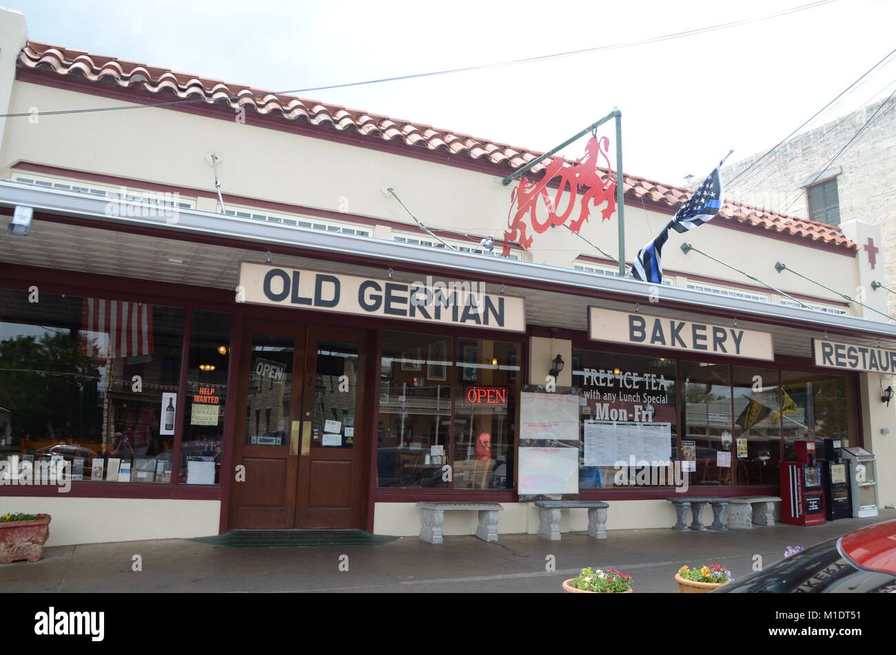 Die alte deutsche Bäckerei fredericksburg Texas USA Stockfoto