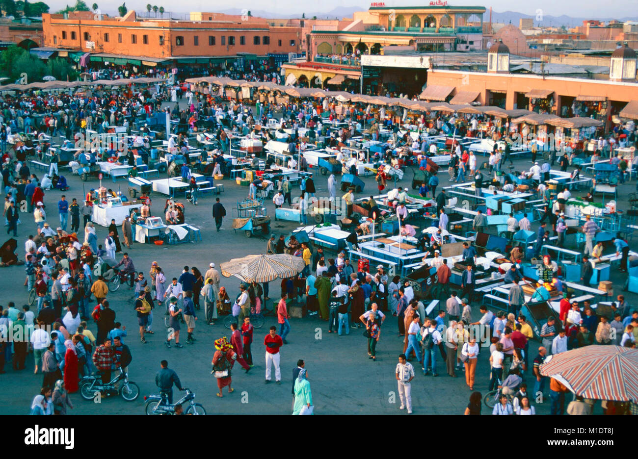 Jemma al-Fnaa Platz, Marrakesch, Marokko Stockfoto