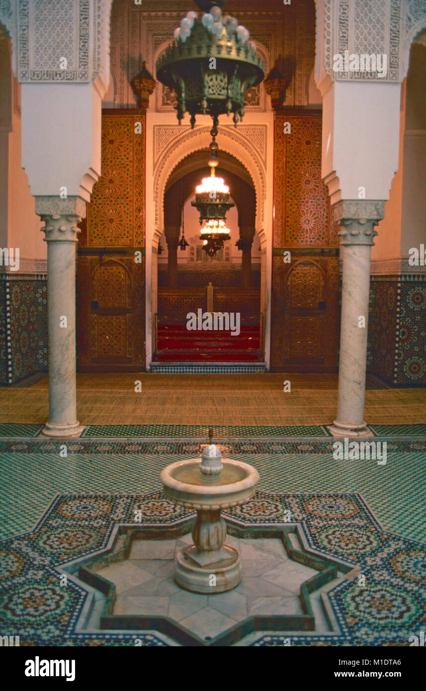 Mausoleum von Moulay Ismail, Meknes, Morocoo Stockfoto