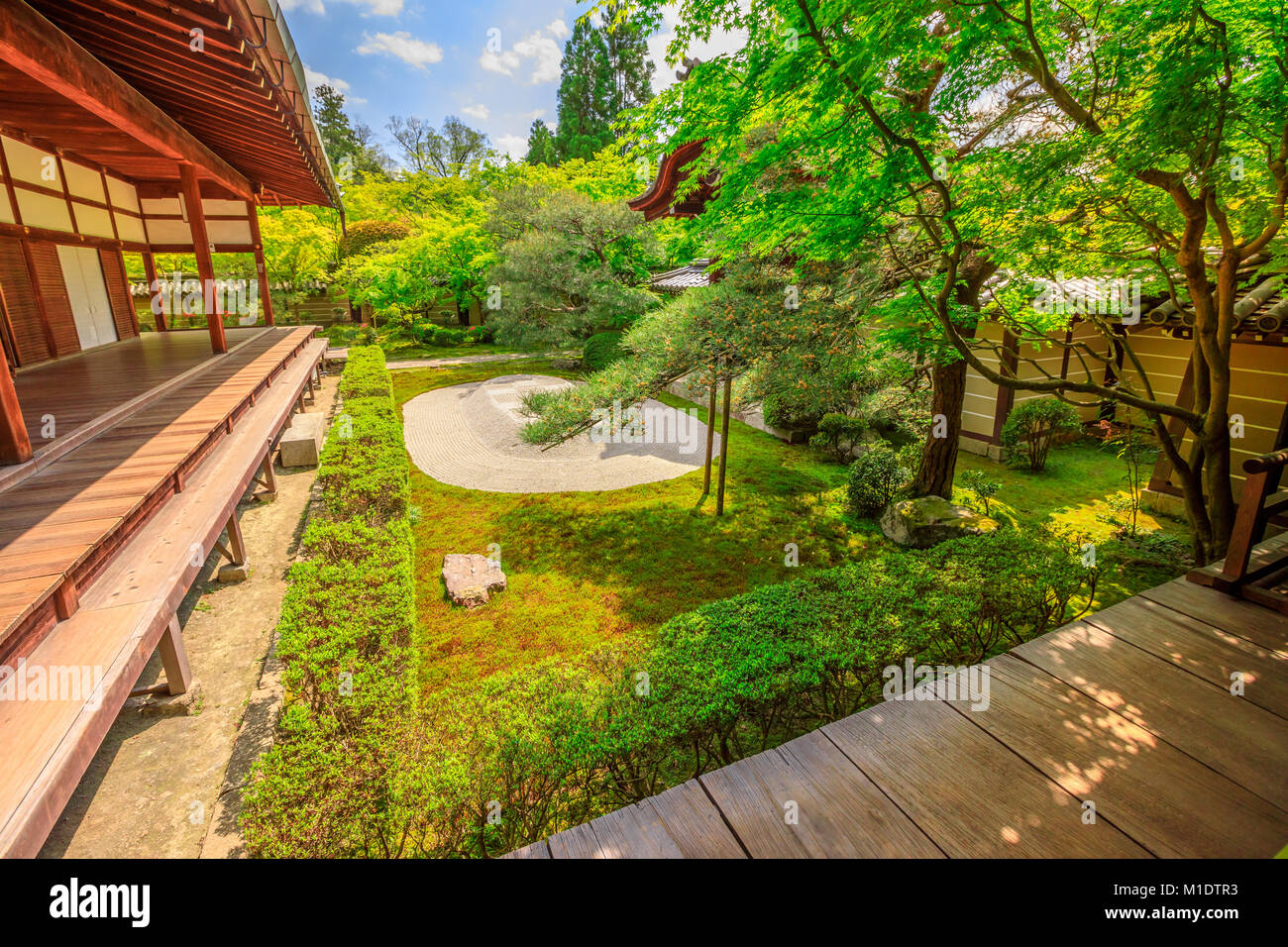 Zenrin-ji Zen Garten Stockfoto