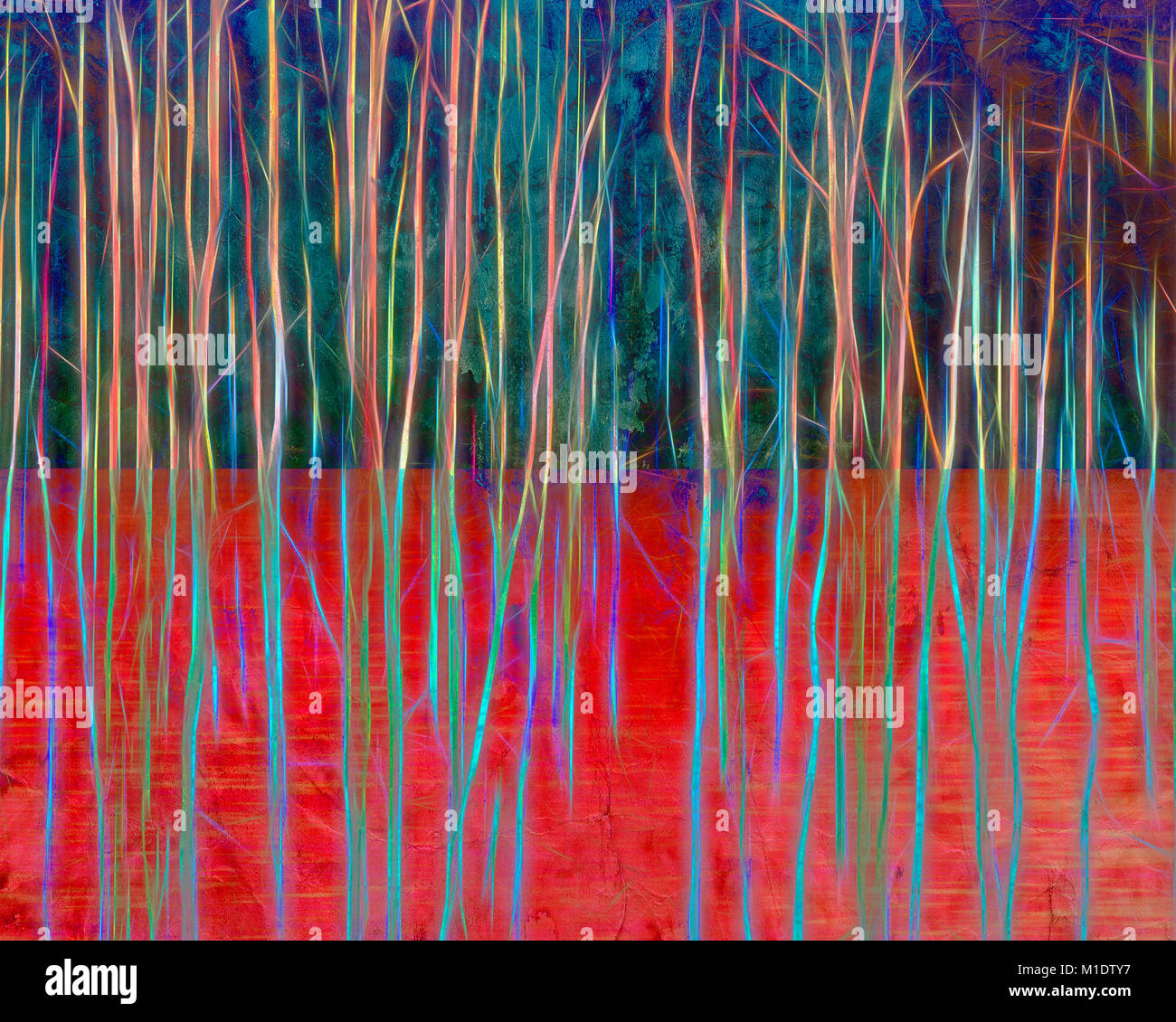 Digitale Kunst: Strawberry Fields Forever Stockfoto