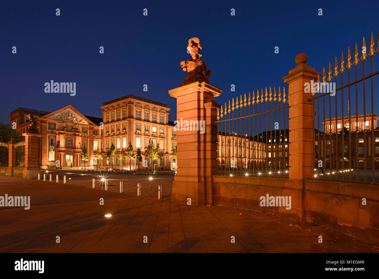 Barockschloss Mannheim Stockfoto