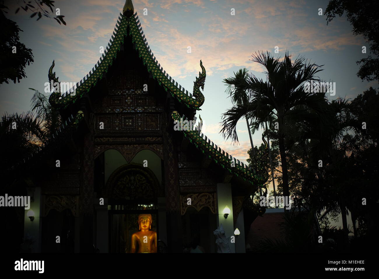 Einen Tempel in Chiang Mai, Thailand. 25-Jan-2018 Stockfoto