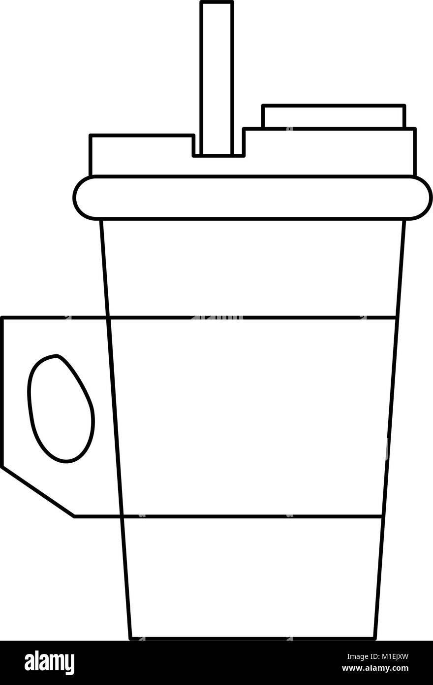 Kaffee zum mitnehmen Stock Vektor