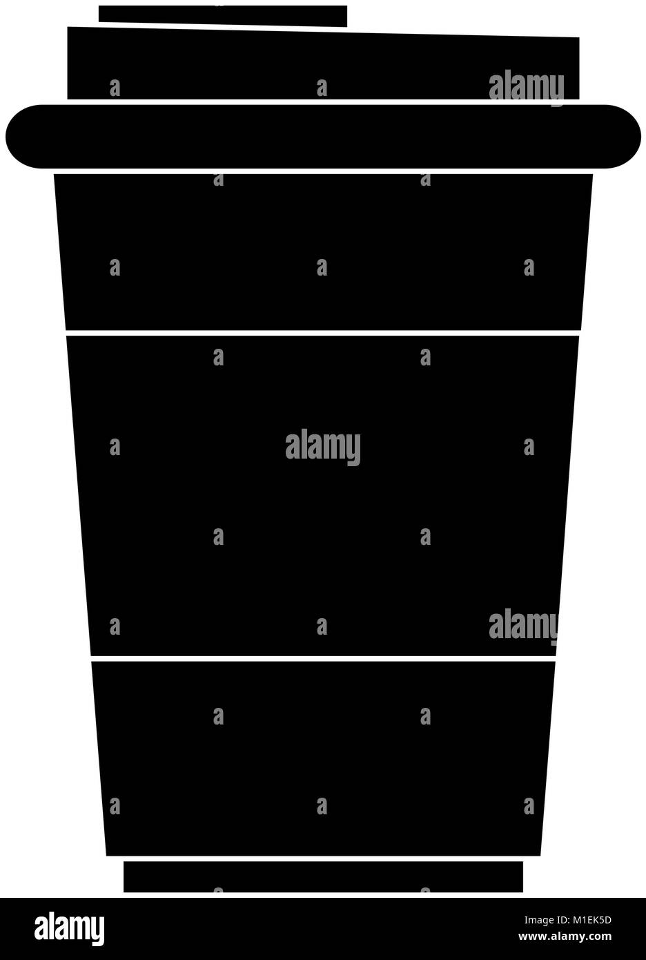 Kaffee zum mitnehmen Stock Vektor
