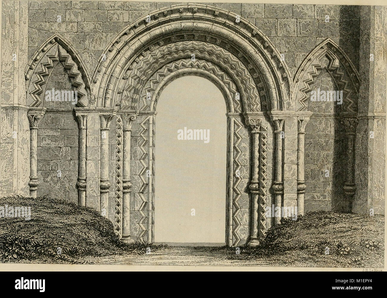 Ein Versuch, die Stile der Architektur in England zu unterscheiden, von der Eroberung der Reformation - mit einer Skizze der Griechischen und Römischen Bestellungen (1881) (14777922412) Stockfoto