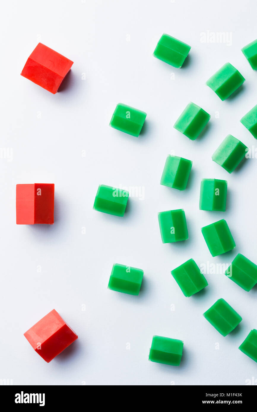 Kunststoff Häuser. Stockfoto