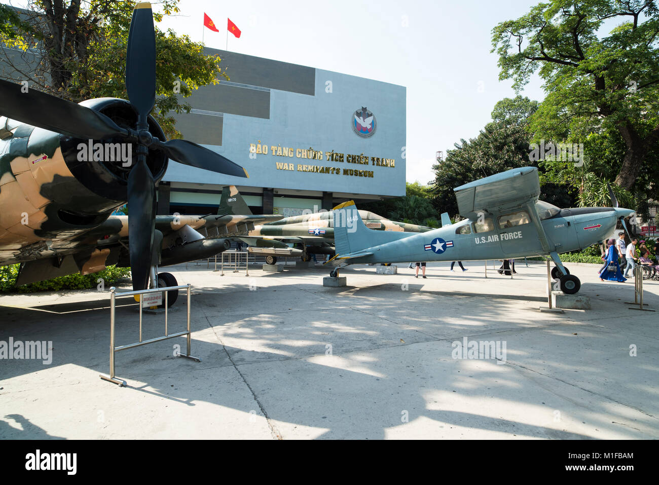 War Remnants Museum, am 14. April 2017, in Ho Chi Minh City, Vietnam Stockfoto