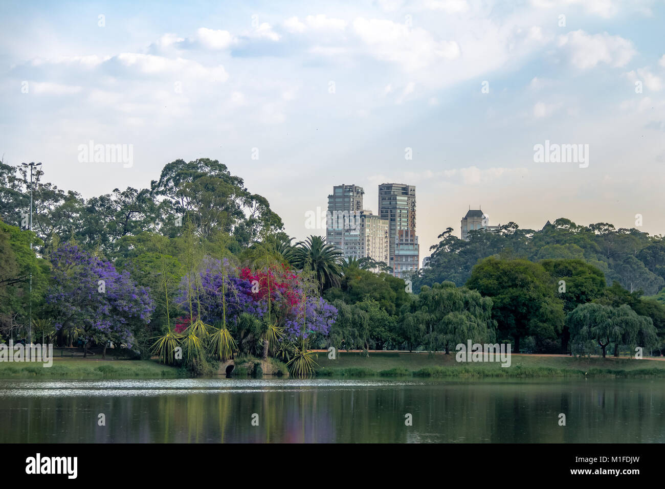 Ibirapuera Park See - Sao Paulo, Brasilien Stockfoto