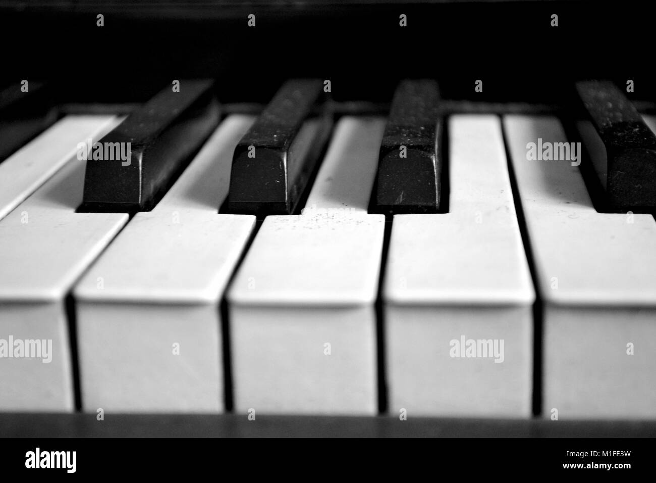 Klaviertasten Stockfoto