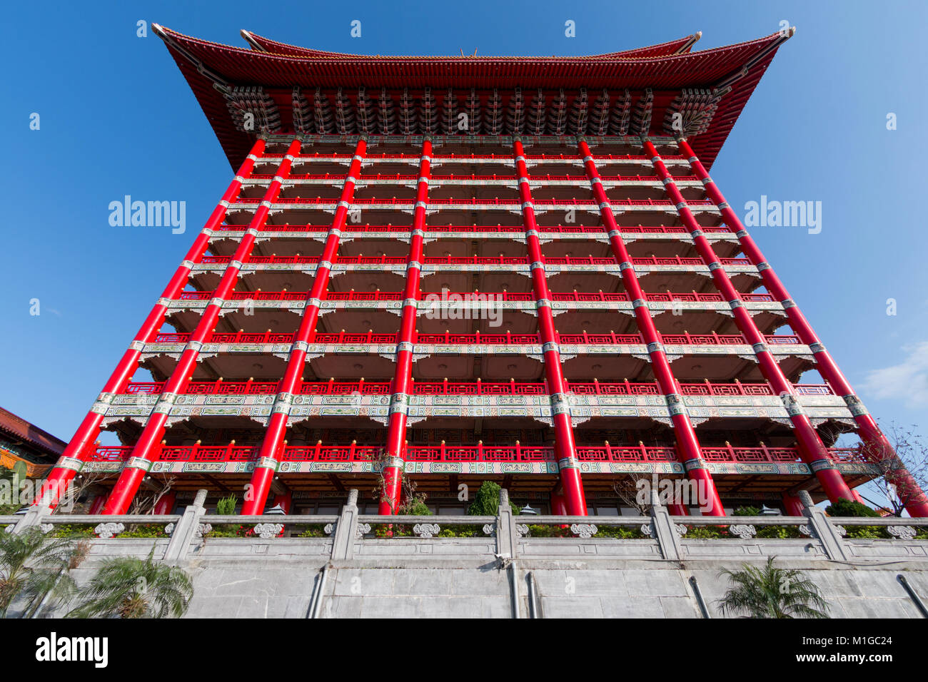 Taipei, Feb 7, 2017: das Grand Hotel, eines der bekanntesten Wahrzeichen Taipei, wird abgebildet auf Februar 7, 2017. Stockfoto