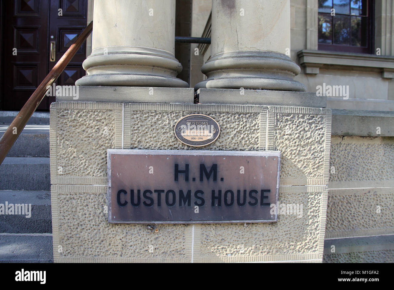 H M Zollamt Gebäude in Geelong in Australien Stockfoto