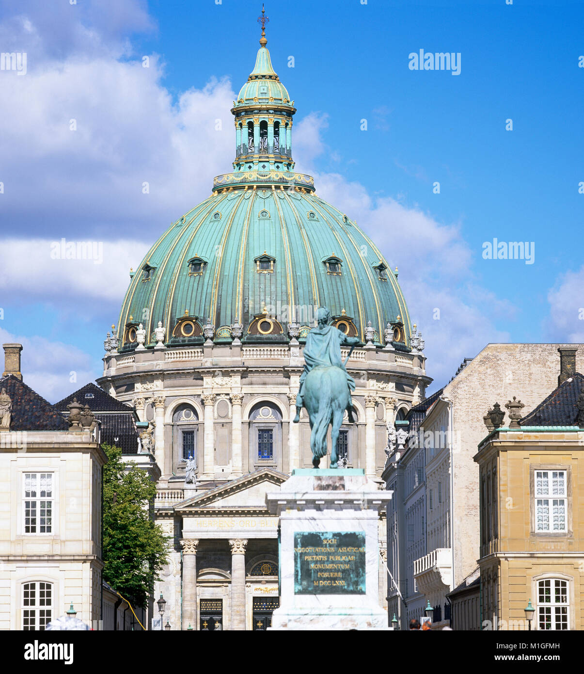 Frederikskirken, aka der Marmor Kirche, Kopenhagen, Dänemark Stockfoto