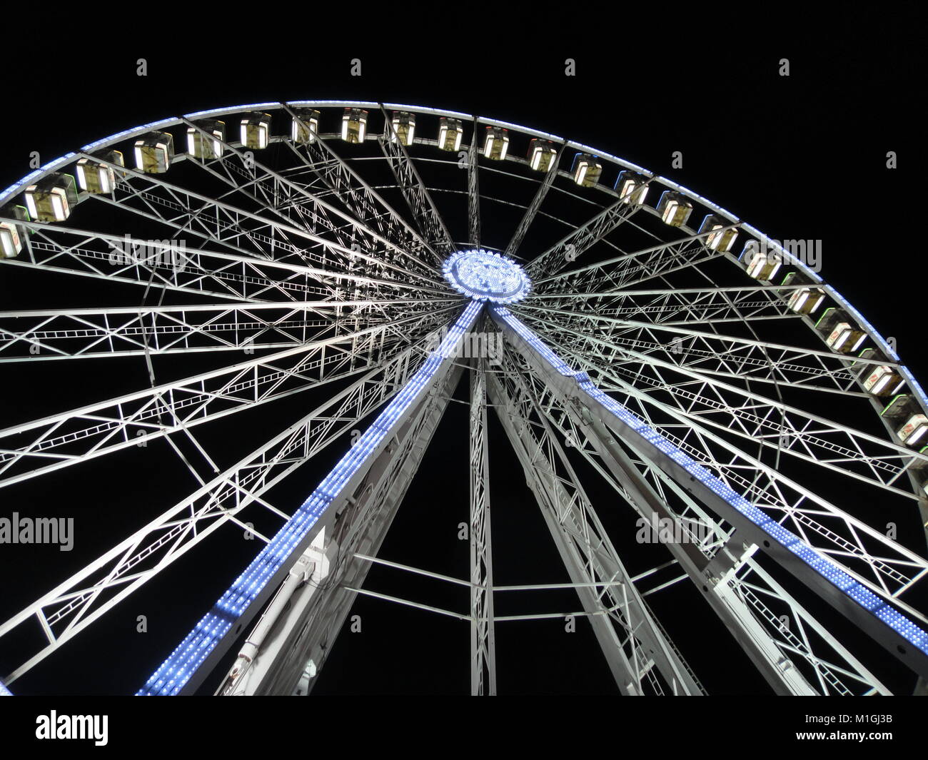 Das Riesenrad, Winter Wonderland, Kirmes, Hyde Park Stockfoto