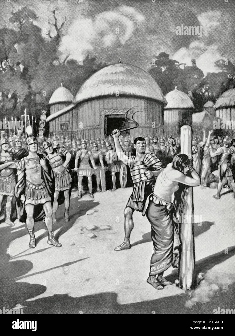 Der geißelung von Boadicea, AD 60 Stockfoto